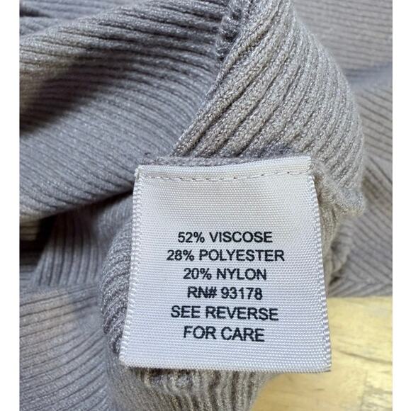 Philosophy Batwing Sleeve Pullover Sweater Size M Cool Beige Cozy Casual Basics - Picture 7 of 8